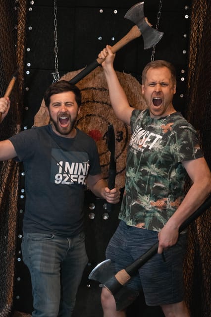 Axe Throwing Experience - The safety briefing and first throws