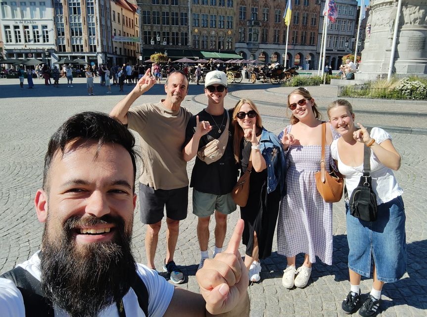 Bruges; private walking tour with the Beardbarian - Finishing at Markt with a plan for the rest of your day