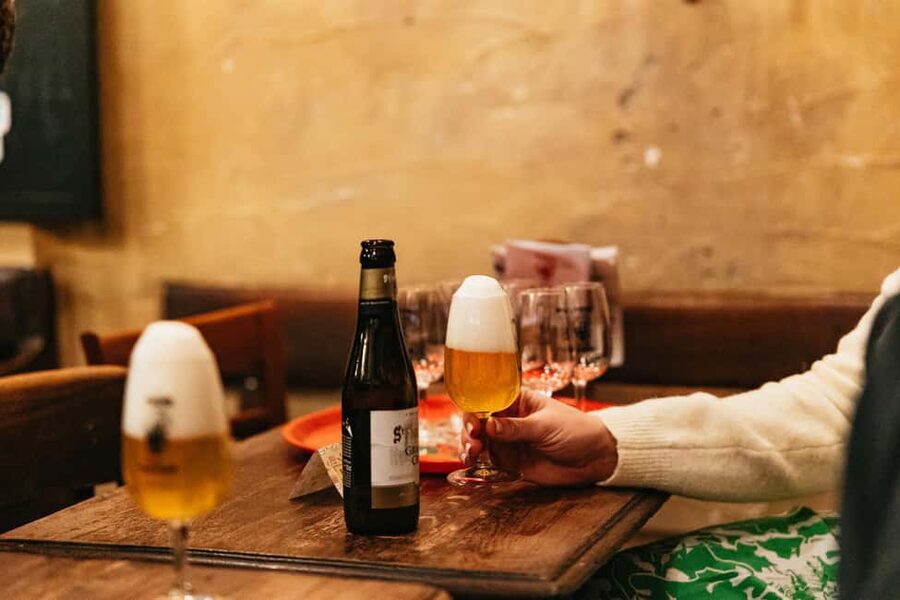 Brussels: Beer Tasting Tour with 7 Beers and Snacks - The taverns are the heart of the route