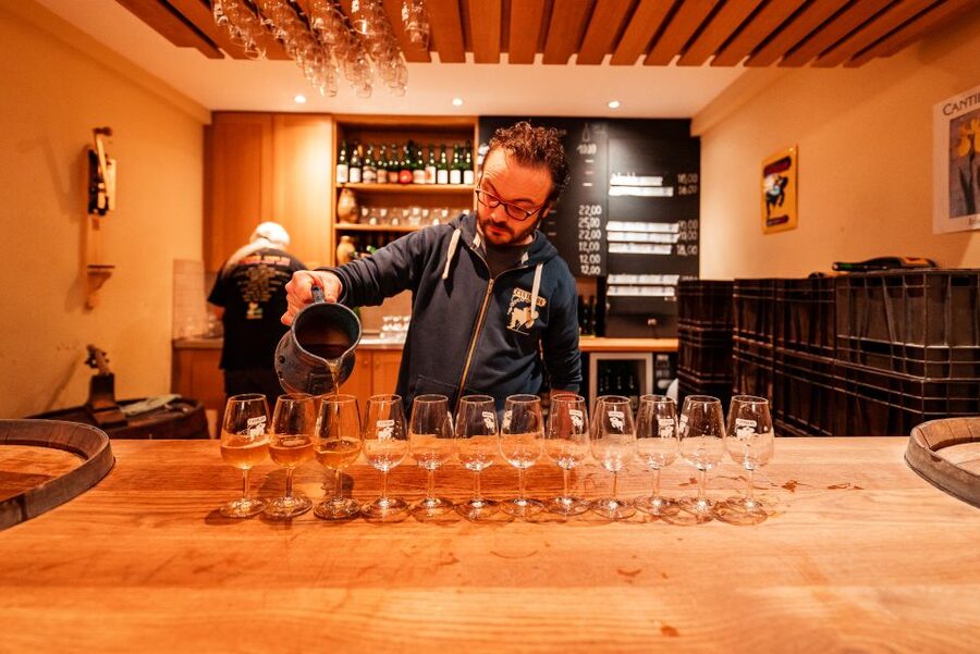 Brussels: Discover Belgium's Breweries with a Local - First bar stop: tasting with the group