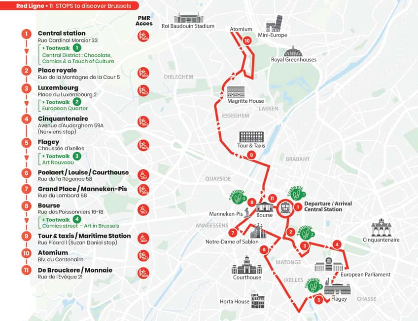 Brussels: Hop-On Hop-Off Bus Tour - European quarter and Cinquantenaire