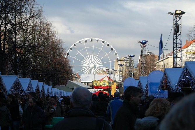 Brussels Private & Personalized Christmas Tour with a Local Guide - Christmas lights along a major shopping avenue