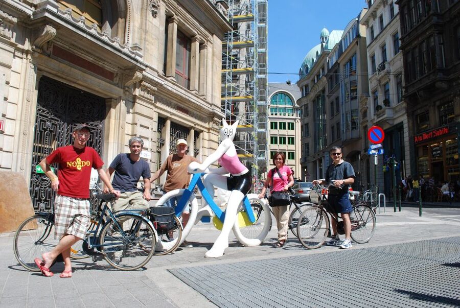Brussels: Sightseeing Bike Tour - The Marolles and the Court House
