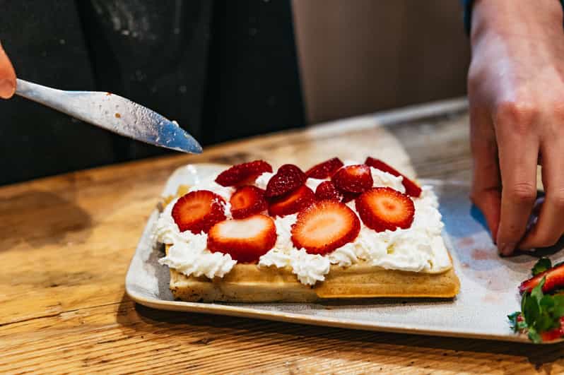 Brussels: Waffle Making Workshop - All You Can Eat - Baking golden Brussels waffles