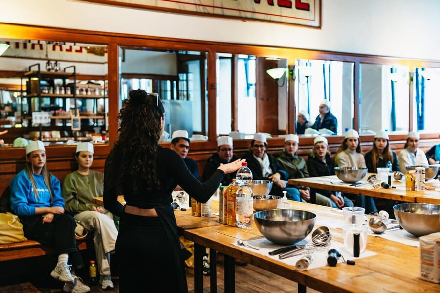 Brussels: Waffle Making Workshop - All You Can Eat - Decorating with cream, chocolate, honey, and fruit