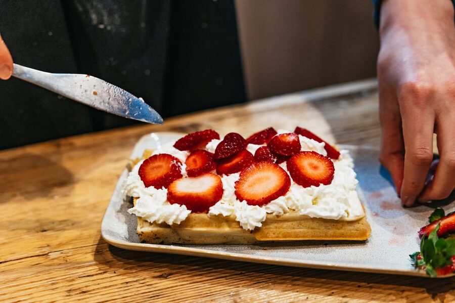 Brussels: Waffle Making Workshop - All You Can Eat - The complimentary drink and take-home recipe