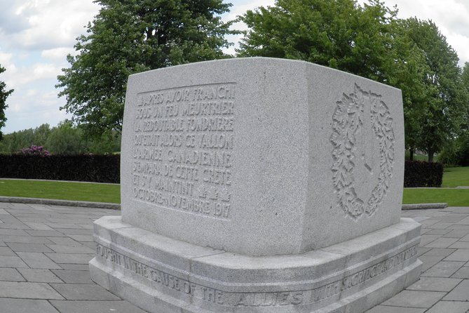 Full Day Canadian WW1 Vimy and Somme Battlefield Tour from Ypres - Thiepval Memorial and 72,000 missing names
