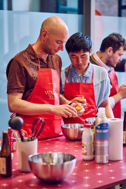 Ghent: Belgian Waffle-Making Workshop with Beer Tasting - Waiting for the batter, with more Belgian beer