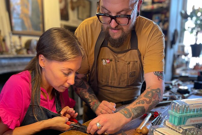Handcraft your own silver ring in Bruges - A small class keeps the work personal
