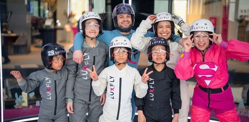 Luxembourg : Indoor Skydiving - Inside the 35-meter vertical wind tunnel