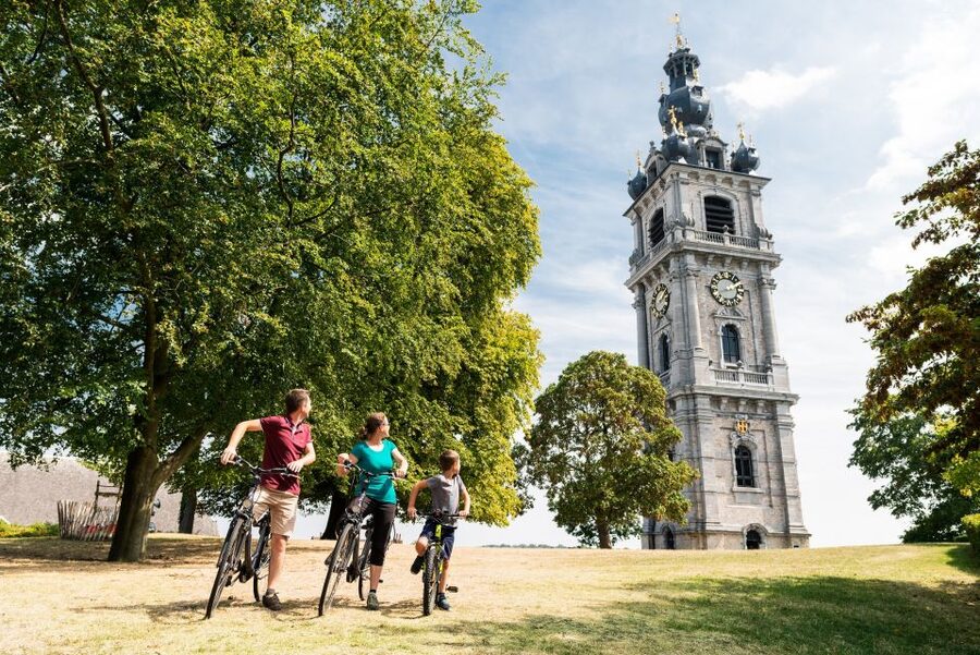 Mons : The Belfry - Inside the visitor center and Windows of Time