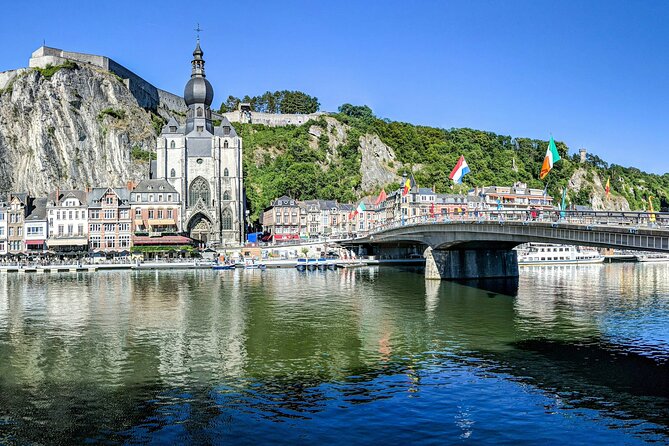 Small Group Dinant's, Castle and Beer Monastery Expedition - Walzin Castle from the riverside viewpoint