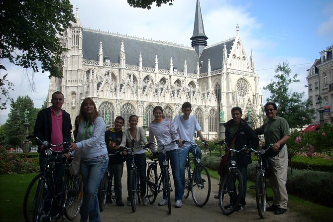 Small-Group Highlights of Brussels Bike Tour - The Marolles, Place du Jeu de Balle, and Brussels character